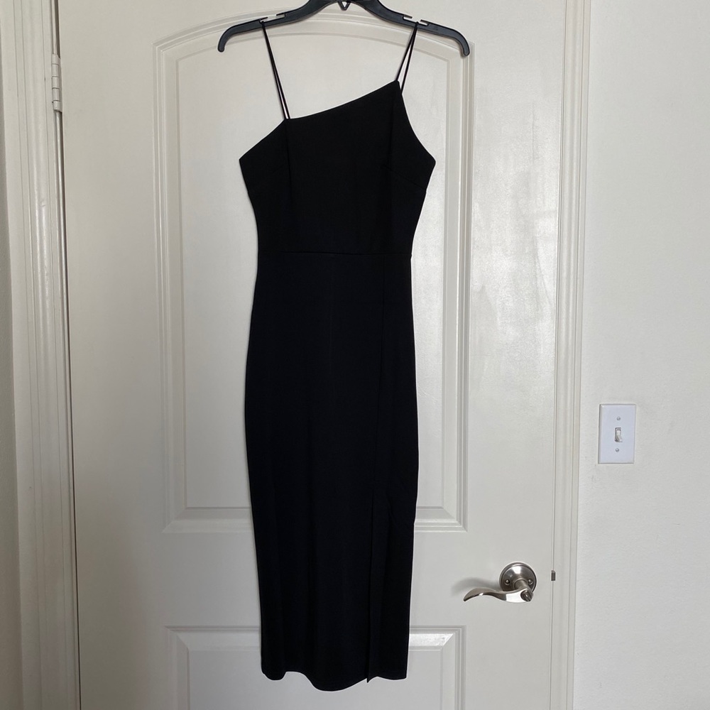 Asymmetric midi dress